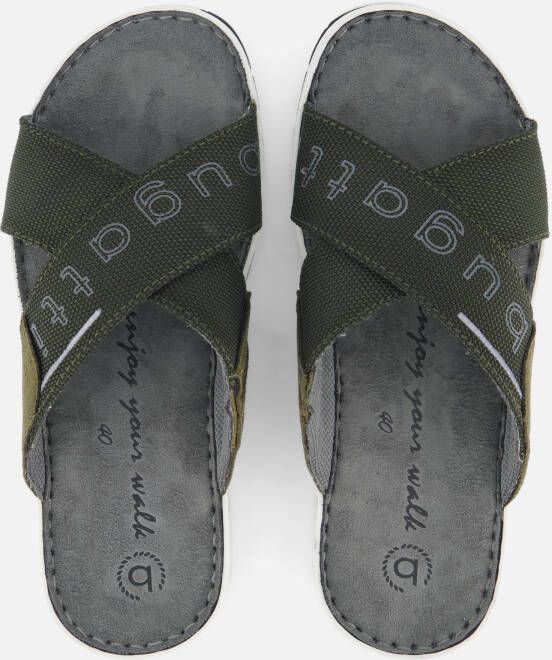 Bugatti Sani Slippers groen Textiel