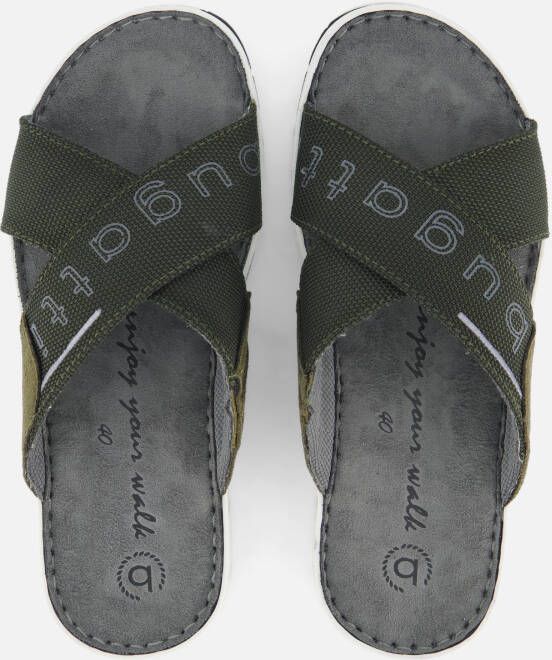 Bugatti Sani Slippers groen Textiel