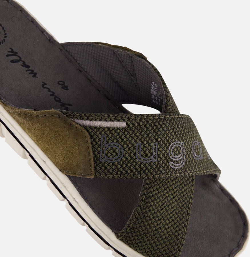 Bugatti Sani Slippers groen Textiel