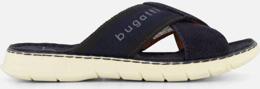 Bugatti Slippers blauw Textiel