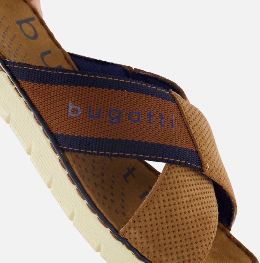 Bugatti Slippers cognac Textiel