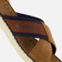 Bugatti leren slippers met leren voetbed cognac - Thumbnail 8