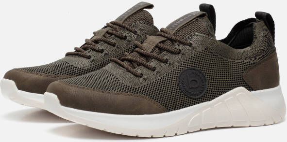 Bugatti Sour Sneakers groen Textiel