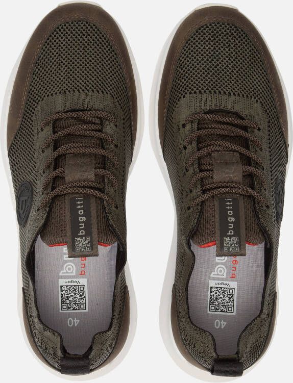 Bugatti Sour Sneakers groen Textiel