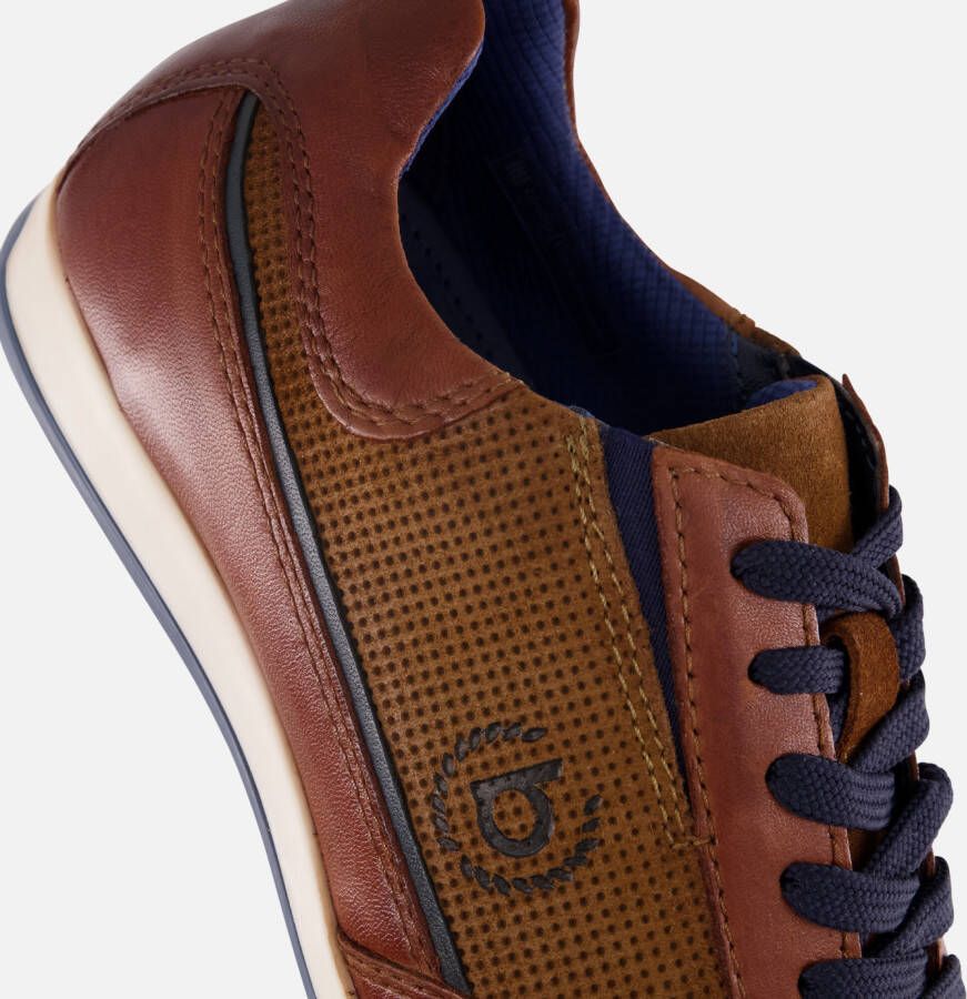Bugatti Tomeo Sneakers cognac Leer