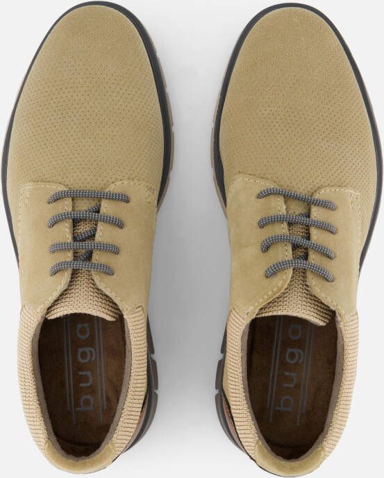 Bugatti Veterschoenen beige Suede