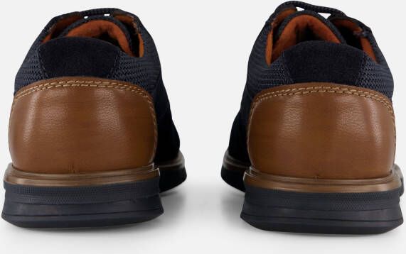 Bugatti Veterschoenen blauw Suede