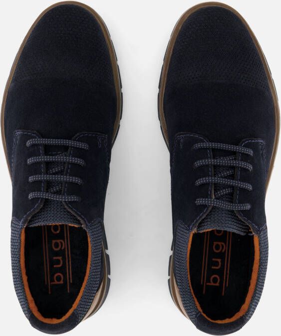 Bugatti Veterschoenen blauw Suede