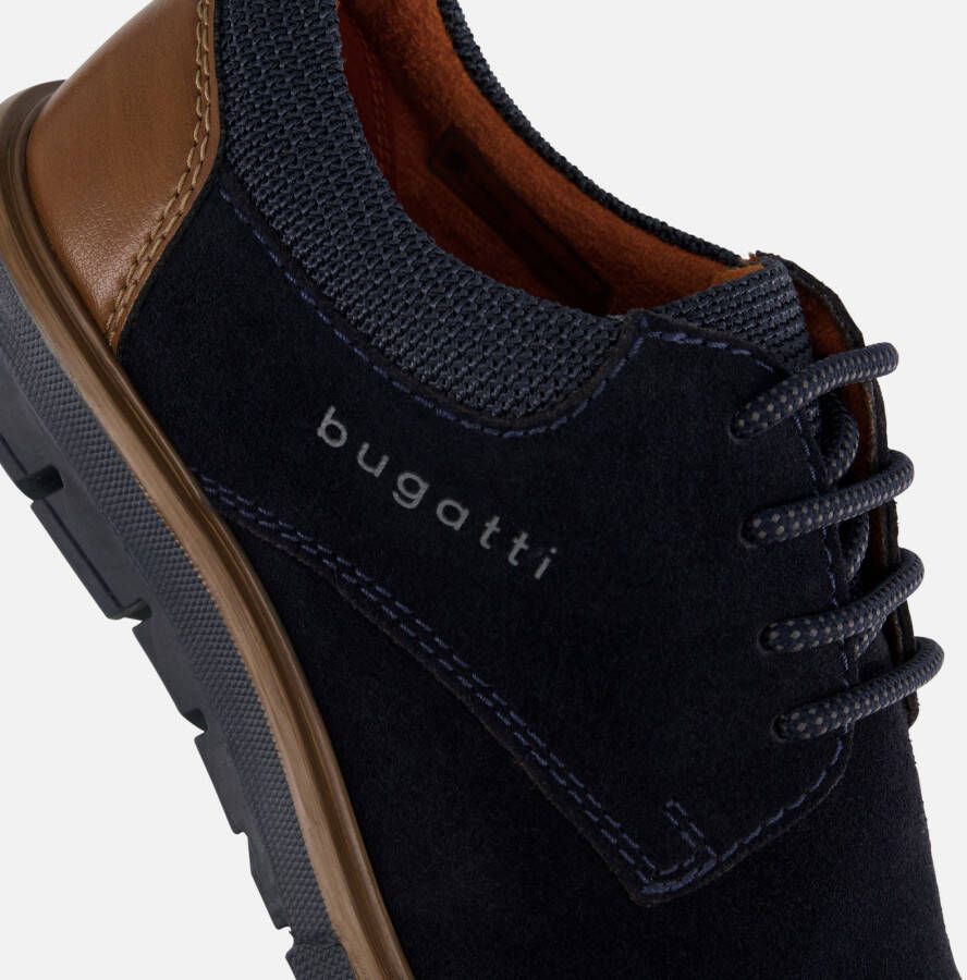 Bugatti Veterschoenen blauw Suede