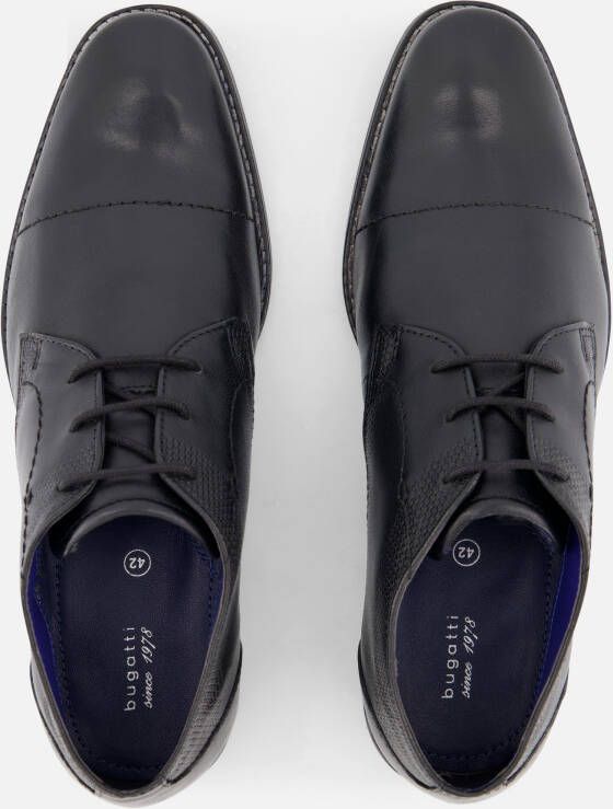 Bugatti Veterschoenen zwart Leer