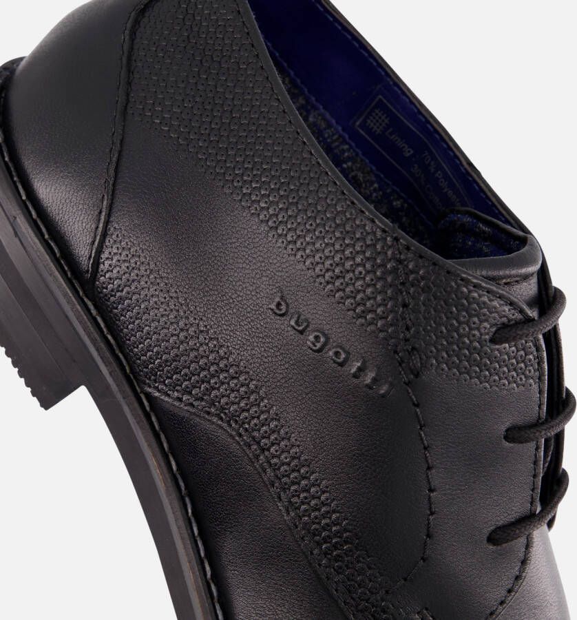 Bugatti Veterschoenen zwart Leer