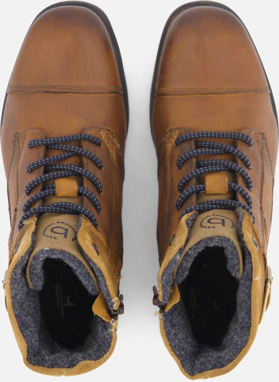 Bugatti Vittore Veterschoenen cognac Leer