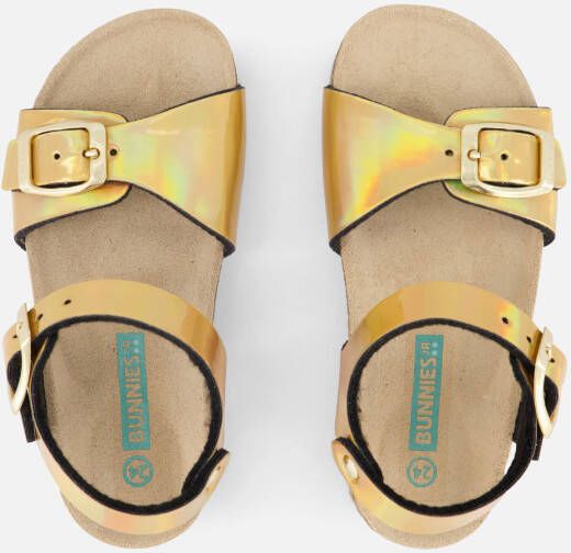 BunniesJR Babette Beach Sandalen goud Imitatieleer