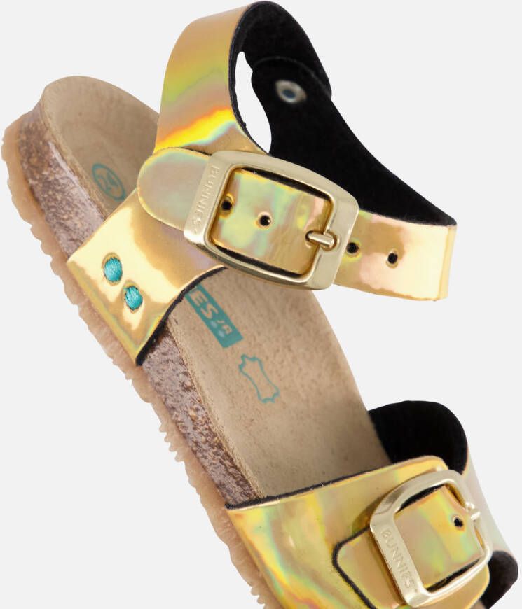 BunniesJR Babette Beach Sandalen goud Imitatieleer