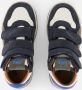 BunniesJR 225991-429 Jongens Hoge Sneakers Blauw Leer Klittenband Met Rits - Thumbnail 4