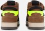 BunniesJR 225991-414 Jongens Hoge Sneakers Bruin Leer Klittenband Met Rits - Thumbnail 3