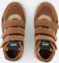 BunniesJR 225991-414 Jongens Hoge Sneakers Bruin Leer Klittenband Met Rits - Thumbnail 4