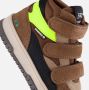 BunniesJR 225991-414 Jongens Hoge Sneakers Bruin Leer Klittenband Met Rits - Thumbnail 6