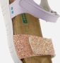 BunniesJR Bregje Beach Meisjes Platte Sandalen Lila Roze Imitatieleer Klittenband - Thumbnail 7