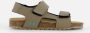 BunniesJR 224419-708 Jongens Platte Sandalen Taupe Imitatieleer Klittenband - Thumbnail 8