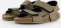 BunniesJR 224419-708 Jongens Platte Sandalen Taupe Imitatieleer Klittenband - Thumbnail 5