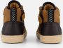 BunniesJR Levi Louw Jongens Hoge Sneakers Bruin Leer Veters - Thumbnail 9