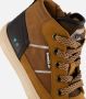 BunniesJR Levi Louw Jongens Hoge Sneakers Bruin Leer Veters - Thumbnail 12