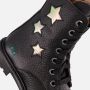 BunniesJR 224864-589 Meisjes Biker Boots Zwart Leer Veters - Thumbnail 16