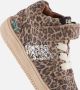 BunniesJR 225653-906 Meisjes Hoge Sneakers Beige Leer Veters - Thumbnail 6