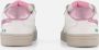 BunniesJR 225256-500 Meisjes Lage Sneakers Wit Roze Leer Veters - Thumbnail 6