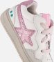 BunniesJR 225256-500 Meisjes Lage Sneakers Wit Roze Leer Veters - Thumbnail 9