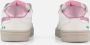 BunniesJR 225256-500 Meisjes Lage Sneakers Wit Roze Leer Veters - Thumbnail 4