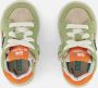 BunniesJR 225250-460 Jongens Lage Sneakers Groen Beige Oranje Suède Veters - Thumbnail 4