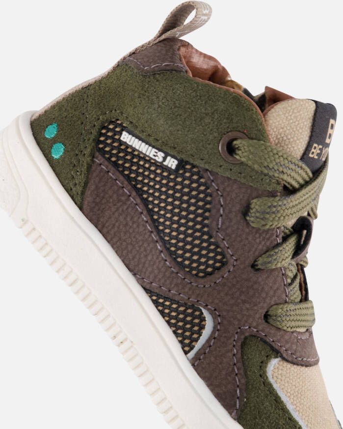 BunniesJR Moos Mellow Sneakers groen Leer