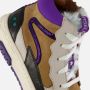 BunniesJR 224841-503 Meisjes Hoge Sneakers Paars Beige Groen Leer Veters - Thumbnail 6