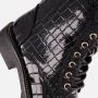 Cellini Croco Veterboots zwart Synthetisch - Thumbnail 4