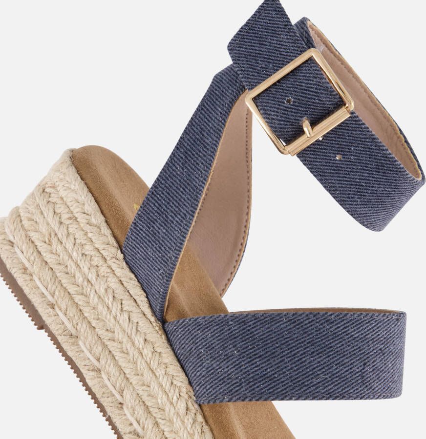 Cellini Denim Espadrilles blauw Synthetisch