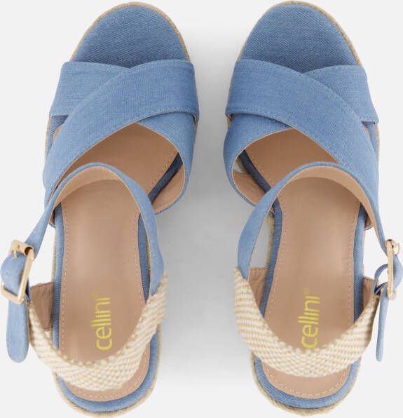 Cellini Espadrilles blauw Textiel