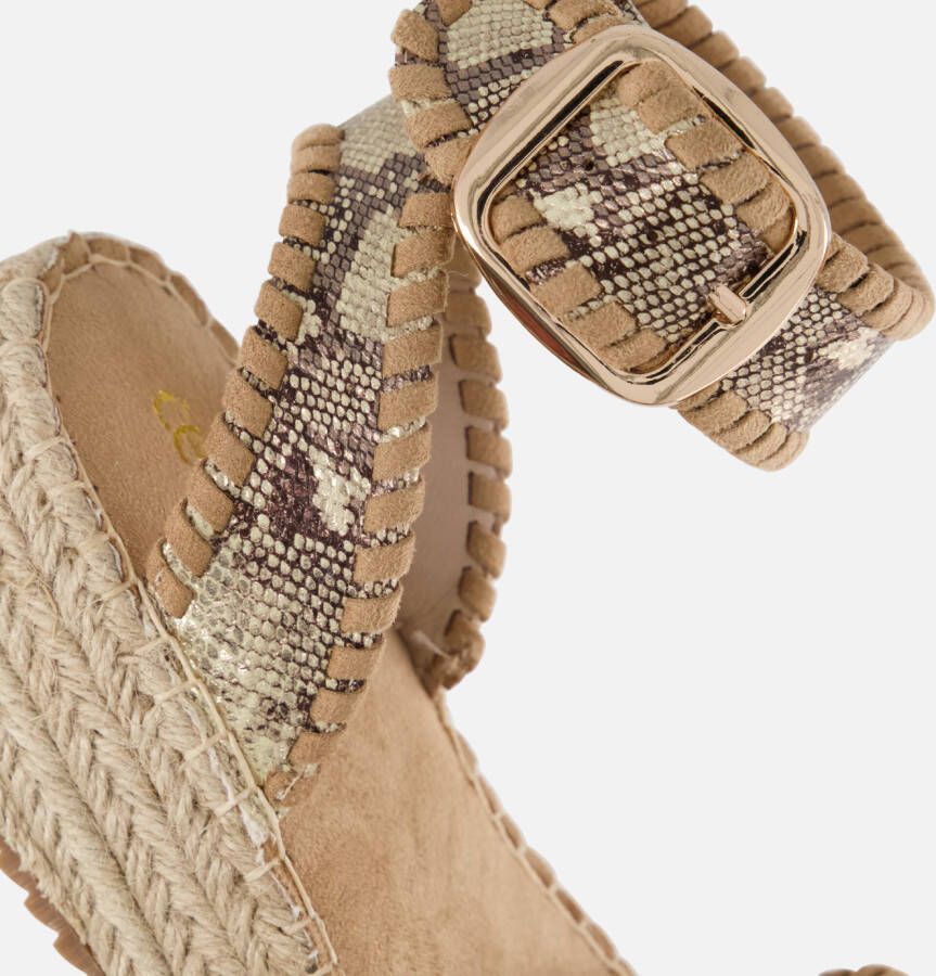 Cellini Espadrilles bruin Textiel