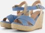 Cellini Espadrilles blauw Textiel - Thumbnail 4