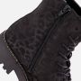 Cellini Leopard Veterboots zwart Suede - Thumbnail 4