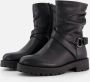 Cellini Plooi Biker boots zwart Leer - Thumbnail 2