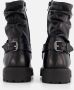 Cellini Plooi Biker boots zwart Leer - Thumbnail 3
