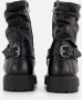 Cellini Plooi Biker boots zwart Leer - Thumbnail 3