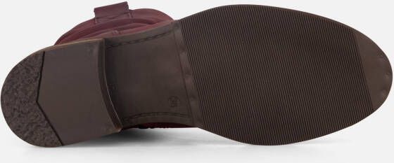 Cellini Plooi Enkellaarsjes rood Nubuck