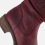 Cellini Plooi Enkellaarsjes rood Nubuck - Thumbnail 5