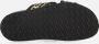 Cellini Raffia Slippers zwart Textiel - Thumbnail 4