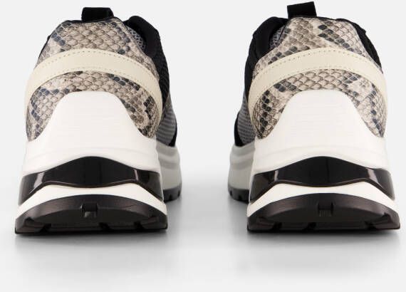 Cellini Snake Sneakers zwart Textiel