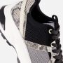 Cellini Snake Sneakers zwart Textiel - Thumbnail 6