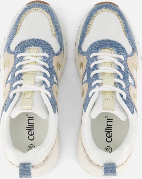 Cellini Sneakers blauw Textiel
